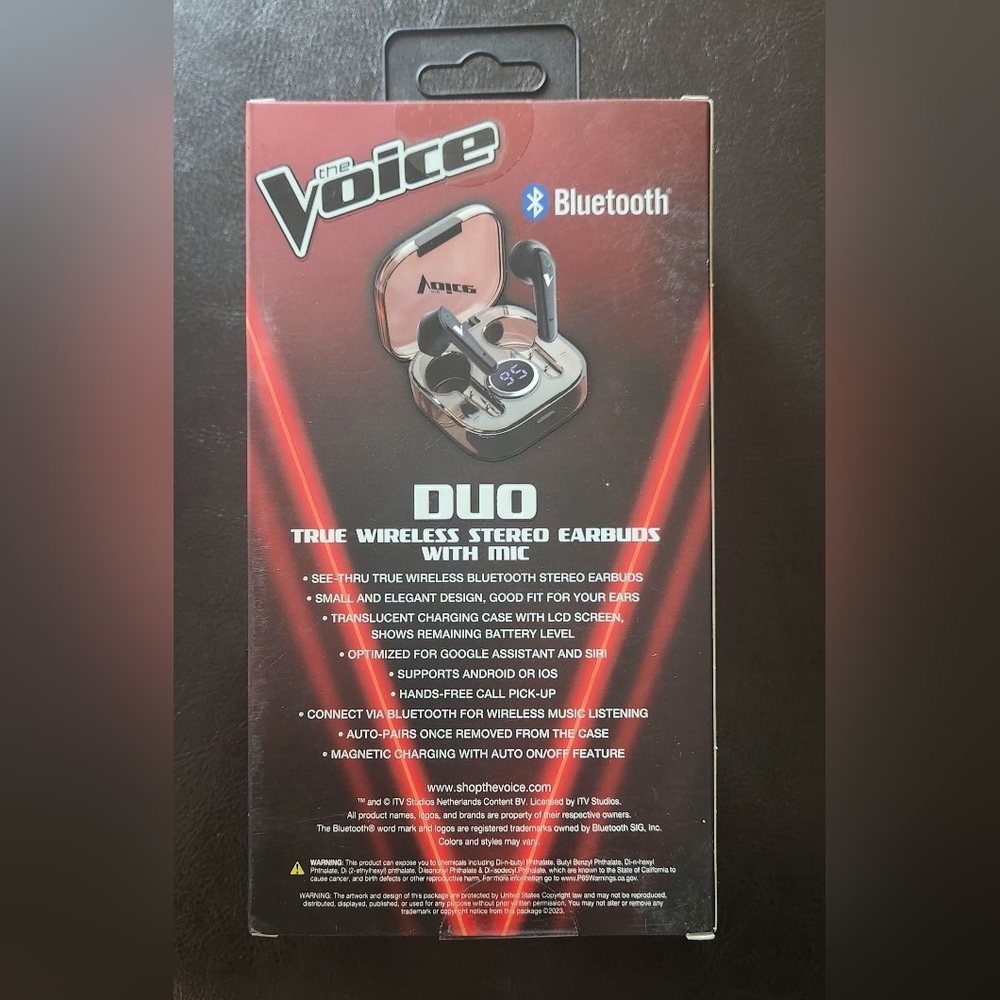 The Voice Duo True Wireless Stereo Earbuds with Mic - Picture 6 of 8